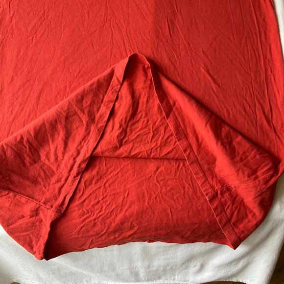 FOREVER 21 Plus Women Dress size 2X US Short Sleeve Knee Length Stretchy Orange - Picture 6 of 8